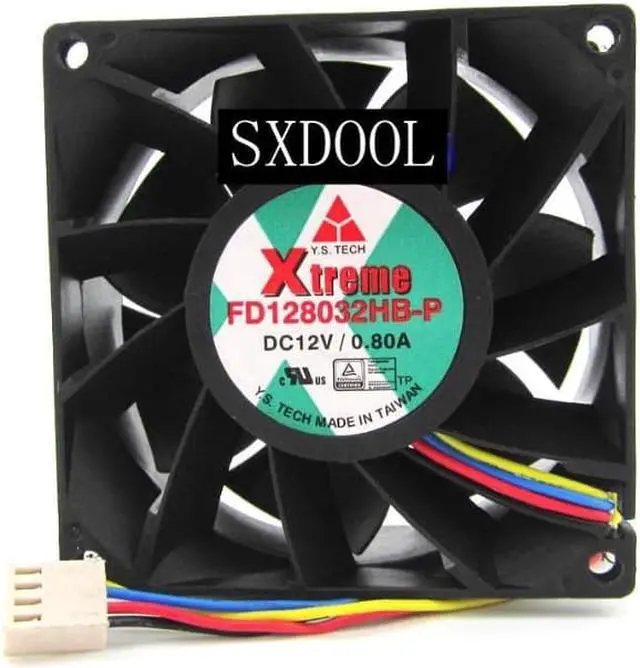 Main image of Original Y.S.TECH FD128032HB-P 12V 0.80A 8CM 8032 high wind cooling fan