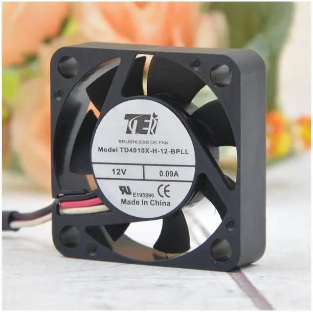 Alt view image 2 of 6 - Original TEI TD4010X-H-12-BPLL 4cm 4010 12V 0.09A VCR silent fan