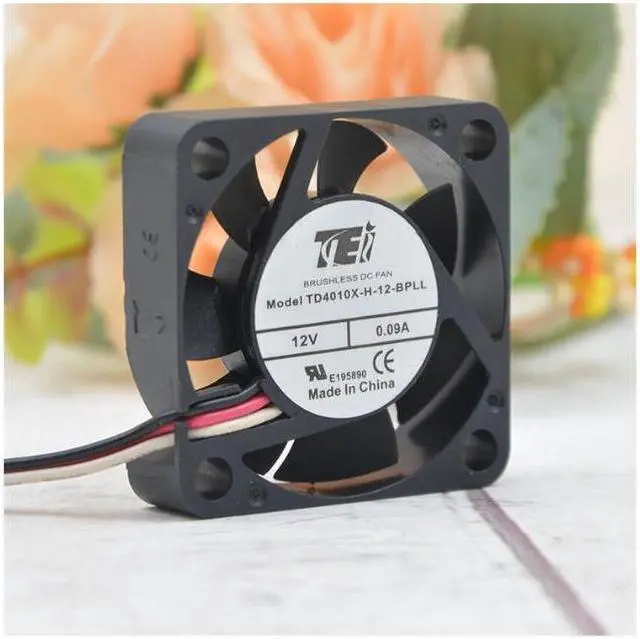 Alt view image 3 of 6 - Original TEI TD4010X-H-12-BPLL 4cm 4010 12V 0.09A VCR silent fan