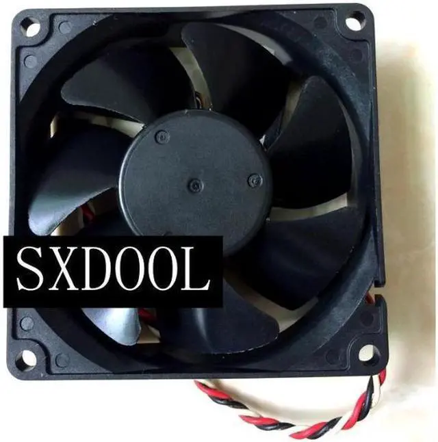 Alt view image 2 of 2 - New original JMC DATECH 0825-12HBTL 12V 0.35A 8CM 8025 3-wire 3-pin Temperature Control Cooling Fan
