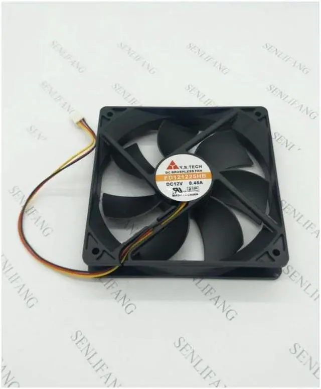 Alt view image 2 of 4 - FD121225HB 12V 0.46A 12CM 12025 120*120*25MM 3 wire cooling fan