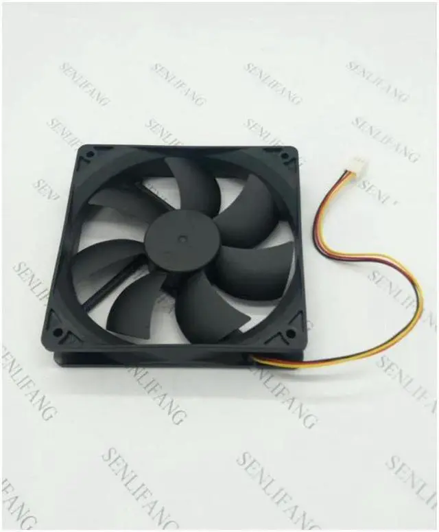 Alt view image 3 of 4 - FD121225HB 12V 0.46A 12CM 12025 120*120*25MM 3 wire cooling fan