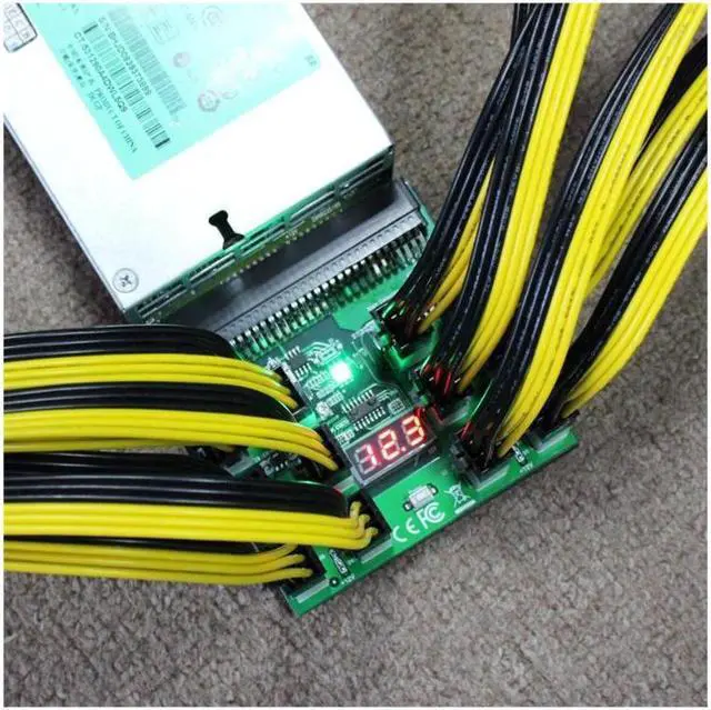 Alt view image 4 of 7 - 10pcs/lot 20cm length 6pin to 8Pin (6+2Pin) PCI-E Cable 18AWG Mining