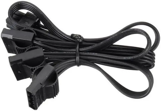 Alt view image 3 of 6 - 6Pin Male 1 to 3 IDE Female Power Supply Splitter Extension Cable for Molex 4Pin Port Multiplier
