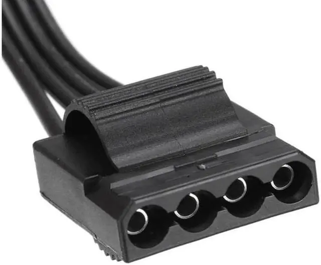 Alt view image 4 of 6 - 6Pin Male 1 to 3 IDE Female Power Supply Splitter Extension Cable for Molex 4Pin Port Multiplier