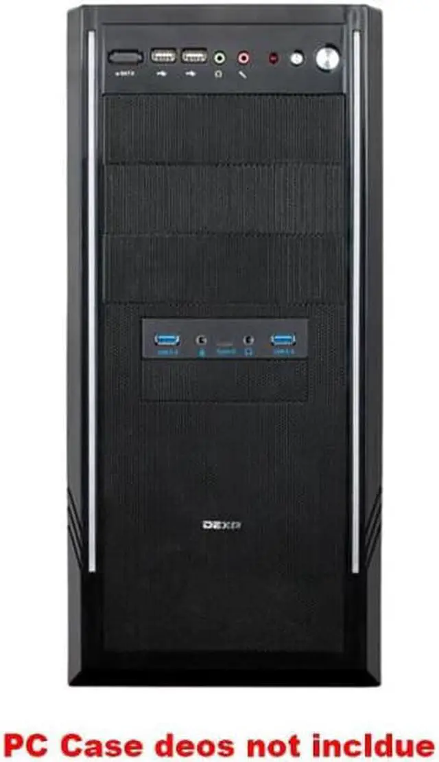 Alt view image 5 of 5 - Anicorn  FP35U32UCAM USB 3.1 Type C 5Gb/s & 2 x USB 3.0 PC Case 3.5 inch Floppy Bay Front Panel 3 Ports USB Hub w/ HD Audio Output & Microphone