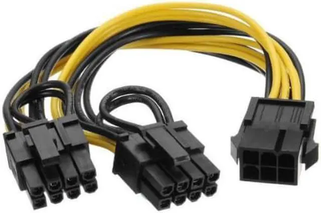 Main image of 10 Pack PCI-E 6-pin to 2x 6+2-pin 6-pin/8-pin Power Splitter PCIE PCI Expres