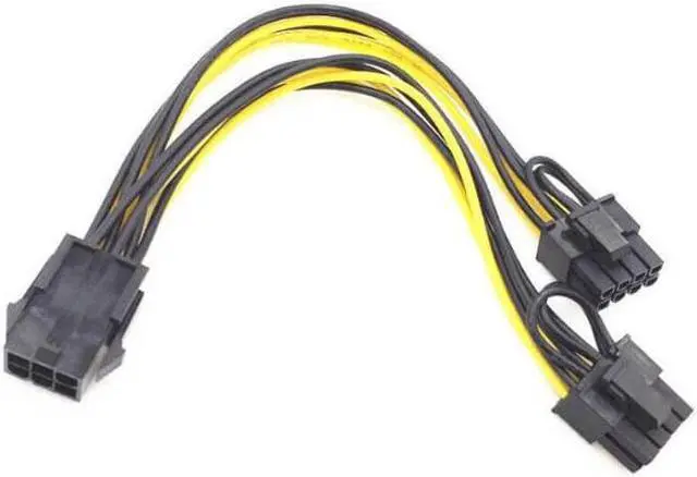 Alt view image 2 of 4 - 10 Pack PCI-E 6-pin to 2x 6+2-pin 6-pin/8-pin Power Splitter PCIE PCI Expres