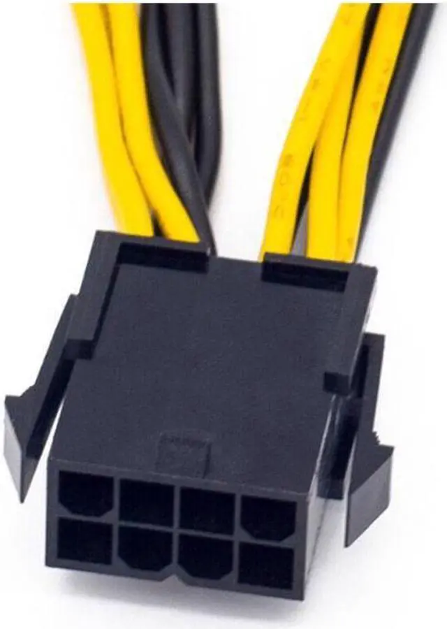 Alt view image 3 of 4 - 5 Pack EPS CPU 12V 8 Pin to Dual 8 6+2 Pin PCIE Adapter Power Supply Cable