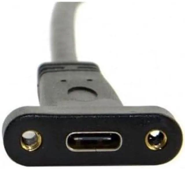 Alt view image 2 of 6 - Front Panel Header USB 3.1 to USB-C Type-C Female Extension Cable 40cm with Panel Mount Screw