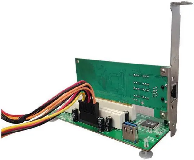 Alt view image 4 of 4 - Weastlinks PCI-Express to PCI Adapter Card PCIe to Dual Pci Slot Expansion Card USB 3.0 Add on Cards Converter