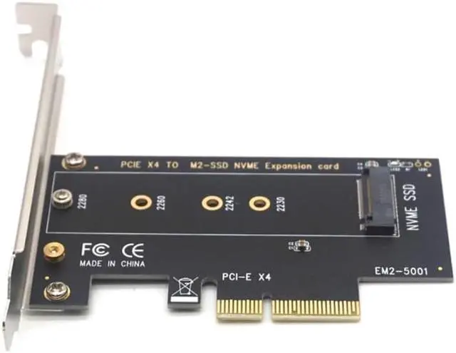 Alt view image 3 of 7 - Weastlinks NVME SSD M2 PCIE Adapter PCIE to M2 Adapter M.2 NVME SSD to PCI Express X4 Card Riser Adapter M Key for 2230-2280 M2 SSD
