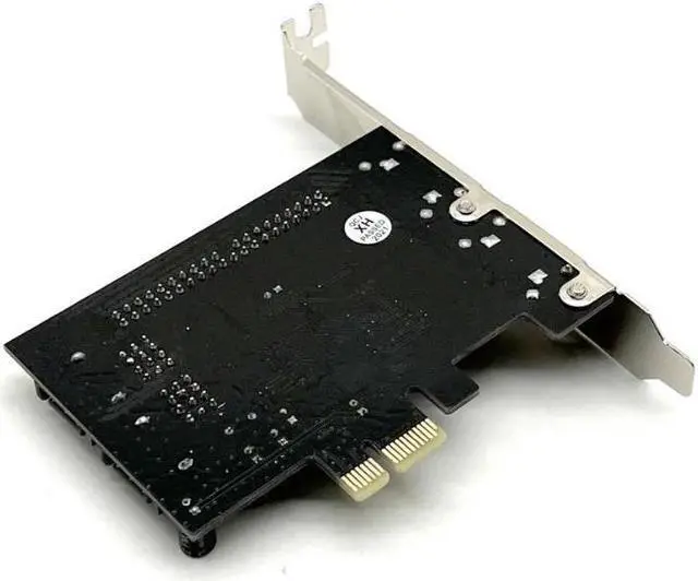 Alt view image 6 of 6 - Weastlinks 2 Port SATA IDE PCI-e Adapter Card PCIE to SATA IDE eSATA x2 Combo Adapter Converter RAID Controller Card Chip JMB363