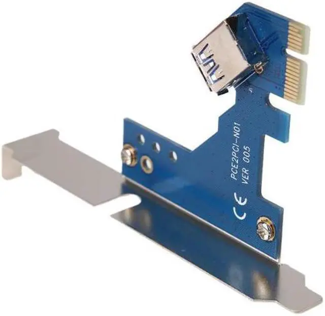 Alt view image 5 of 7 - Weastlinks Desktop PCI-Express PCI-e to PCI Adapter Card PCIe to Dual Pci Slot Expansion Card USB 3.0 Add on Cards Convertor