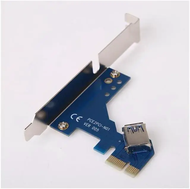 Alt view image 7 of 7 - Weastlinks Desktop PCI-Express PCI-e to PCI Adapter Card PCIe to Dual Pci Slot Expansion Card USB 3.0 Add on Cards Convertor