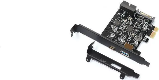 Alt view image 6 of 6 - Weastlinks PCI-Express PCI-e To USB 3.1 Type-C Riser Post Card PCIe to USB-C 2.4A Fast Charger+19PIN Front USB Miner Expansion Adapter Card