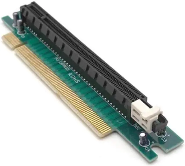 Alt view image 2 of 7 - Weastlinks PCI-E PCI-Express 16X Right Angle Extender Protector Riser Adapter Card For 1U 2U PC