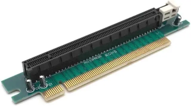 Alt view image 3 of 7 - Weastlinks PCI-E PCI-Express 16X Right Angle Extender Protector Riser Adapter Card For 1U 2U PC