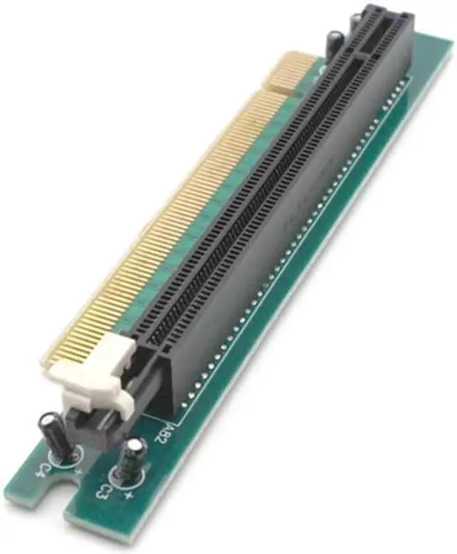 Alt view image 5 of 7 - Weastlinks PCI-E PCI-Express 16X Right Angle Extender Protector Riser Adapter Card For 1U 2U PC