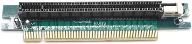 Alt view image 6 of 7 - Weastlinks PCI-E PCI-Express 16X Right Angle Extender Protector Riser Adapter Card For 1U 2U PC