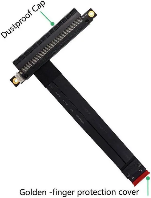 Alt view image 3 of 5 - Weastlinks Graphics Extension Cable NVME M.2 to x16 PCIE Riser M2 to PCI Express Adapter Cable 20cm Full Speed For Bitcoin Miner Mining BTC