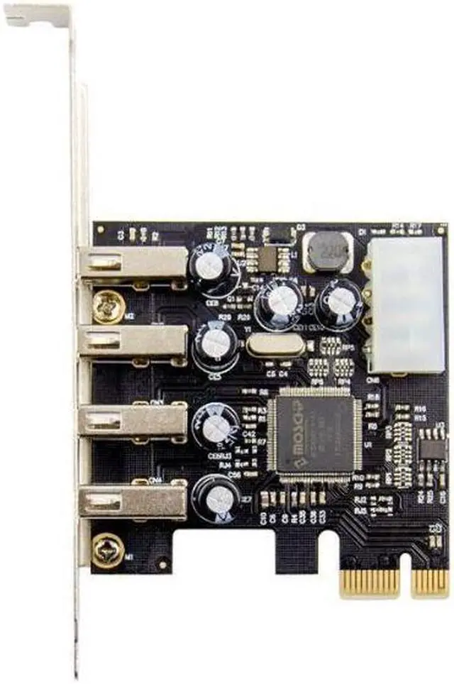Alt view image 2 of 4 - Weastlinks PCI-E to 4 Ports USB 2.0 Converter card PCIE USB2.0 Adapter Card MCS9990 Chipset
