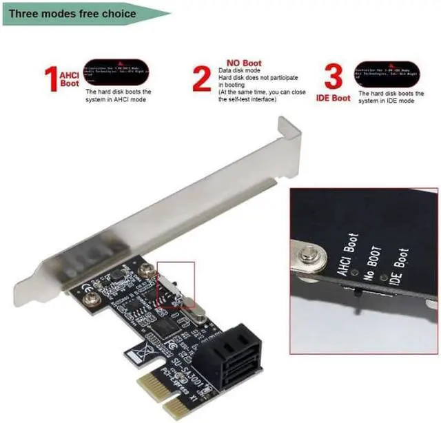 Main image of Weastlinks PCI-e to 2 Ports SATA3.0 Expansion Card PCIE To Sata 3.0 Convert Adapter Interface For Ssd Boot System Riser Controller