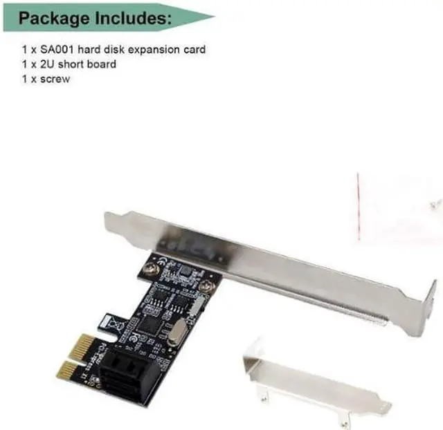 Alt view image 2 of 7 - Weastlinks PCI-e to 2 Ports SATA3.0 Expansion Card PCIE To Sata 3.0 Convert Adapter Interface For Ssd Boot System Riser Controller
