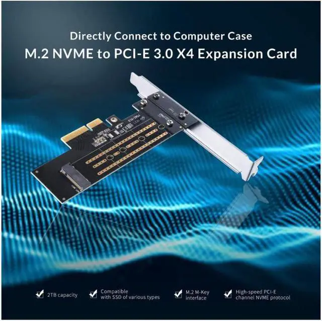 Alt view image 3 of 7 - Weastlinks PCI-E PCI Express 3.0 Gen3 X4 to M.2 M KEY SSD M2 Key Interface Card For PCI Express 3.0 x4 2230 2242 2260 2280 Size