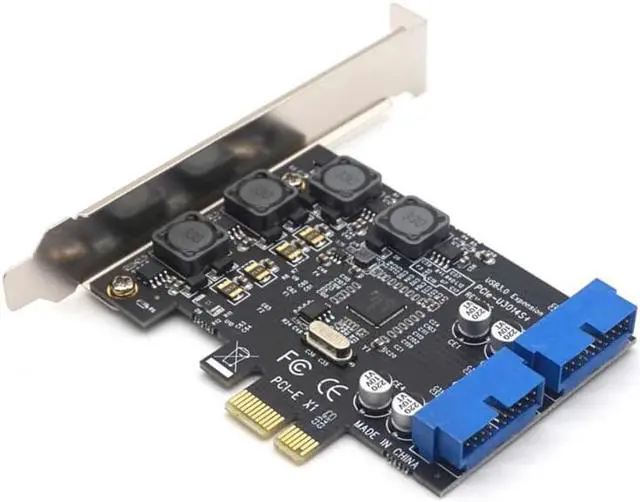 Main image of Weastlinks USB3.0 PCI-E PCI Express X1 Expansion Card Front 5Gb/s USB 3.0 HUB 19PIN Interface Controller Adapter for PC Desktop