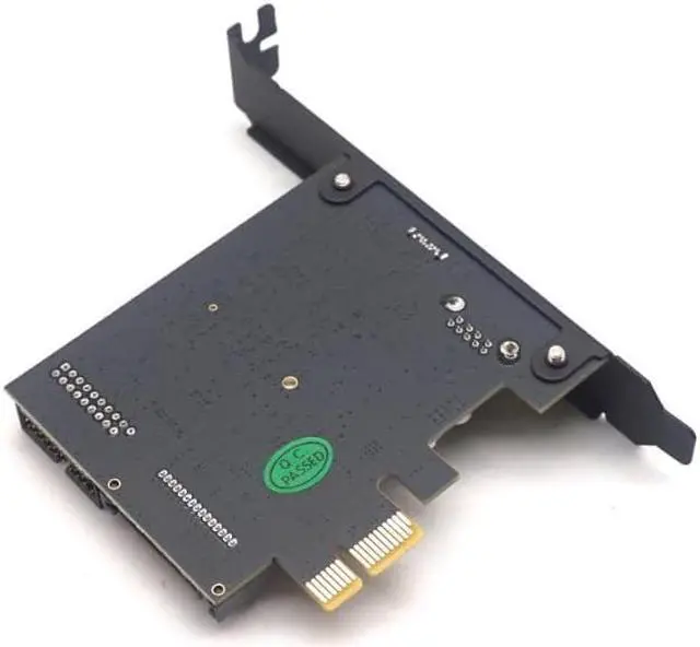 Alt view image 6 of 7 - Anicorn   Weastlinks PCI-Express PCI-e To USB 3.1 Type-C Riser Post Card PCIe to USB-C USB3.0+19PIN Front USB Miner Expansion Adapter Card