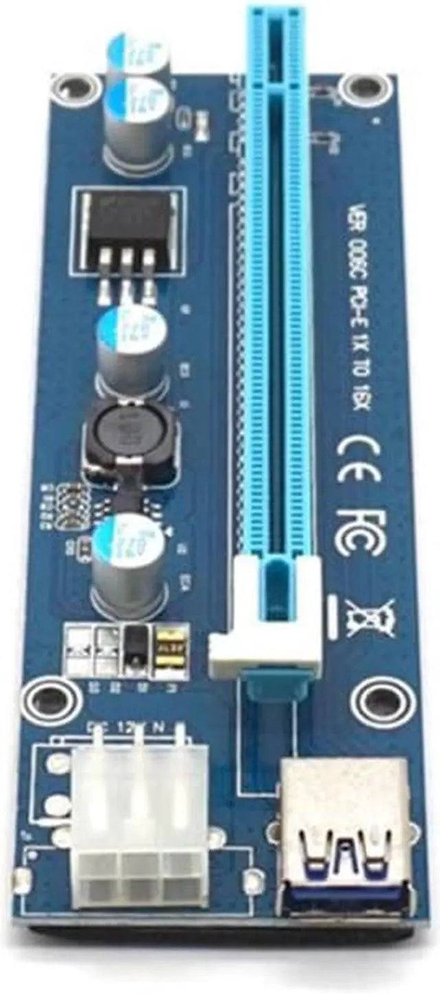 Alt view image 2 of 7 - Weastlinks Mini PCI-E to PCI-E 16X Riser Card USB 3.0 Cable for EXP GDC Laptop External Video Card for Miner Mining