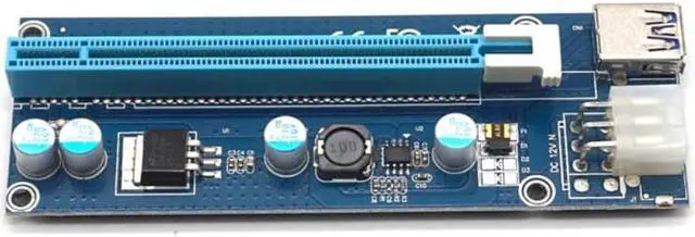 Alt view image 3 of 7 - Weastlinks Mini PCI-E to PCI-E 16X Riser Card USB 3.0 Cable for EXP GDC Laptop External Video Card for Miner Mining