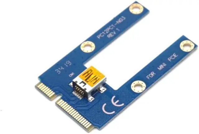Alt view image 4 of 7 - Weastlinks Mini PCI-E to PCI-E 16X Riser Card USB 3.0 Cable for EXP GDC Laptop External Video Card for Miner Mining