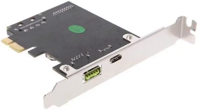 Alt view image 5 of 7 - Weastlinks PCI-e To USB3.1 Type-C Riser Card PCIe to USB-C 2.4A Fast Charger with 19PIN Front USB Miner Expansion Adapter 5G PCI-Express