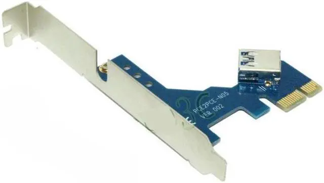 Alt view image 2 of 5 - Weastlinks PCI-E to 3 Port PCIE External & Internal 1 to 3 PCI express 1X slots Riser Card Expansion adapter PCI-e Port Multiplier