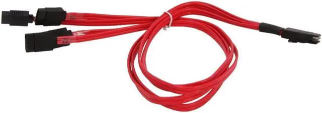 Alt view image 4 of 4 - SAS8087S450 50cm Serial Attached SCSI SAS Cable - SFF-8087 Plug to 4x Latching SATA (female) - Mini SAS to SATA Cable