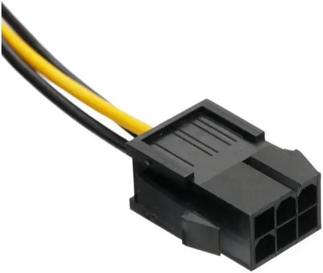 Alt view image 2 of 7 - OIAGLH Molex to PCI-E Power Adapter IDE 4Pin Female to 6 Pin Female Graphics Video Card Converter Cable 9 inches (1 Pack)