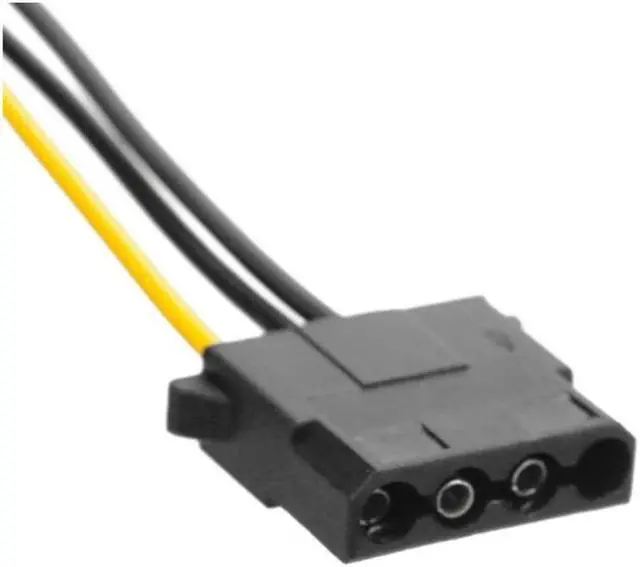 Alt view image 3 of 7 - OIAGLH Molex to PCI-E Power Adapter IDE 4Pin Female to 6 Pin Female Graphics Video Card Converter Cable 9 inches (1 Pack)