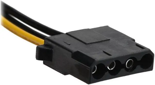 Alt view image 6 of 7 - OIAGLH Molex to PCI-E Power Adapter IDE 4Pin Female to 6 Pin Female Graphics Video Card Converter Cable 9 inches (1 Pack)