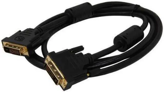 Alt view image 2 of 6 - Model DVI-DD-6FT Black 6 ft. M-M Premium DVI Digital Dual-Link with Ferrites M/M 6 feet - OEM