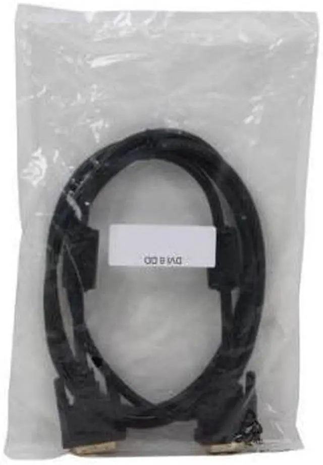 Alt view image 6 of 6 - Model DVI-DD-6FT Black 6 ft. M-M Premium DVI Digital Dual-Link with Ferrites M/M 6 feet - OEM