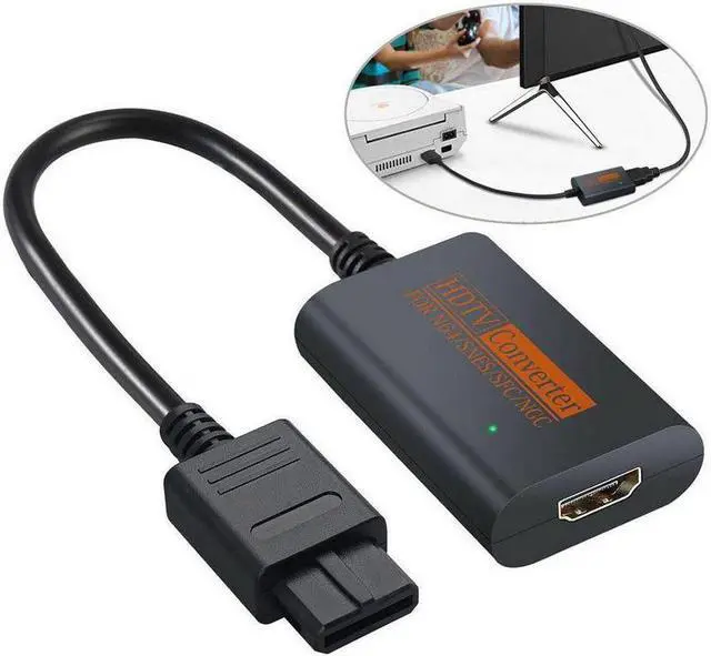 Alt view image 3 of 6 - For NGC/SNES/N64 To HDMI-compatible Converter Adapter For Nintend 64 For GameCube Plug And Play Full Digital Cable
