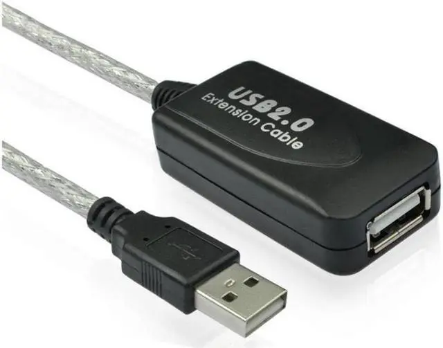 Alt view image 2 of 5 - USB Extension Cable USB 2.0 Male to Female Booster Extender AA Repeater Wire M/F AA 30Ft 10M