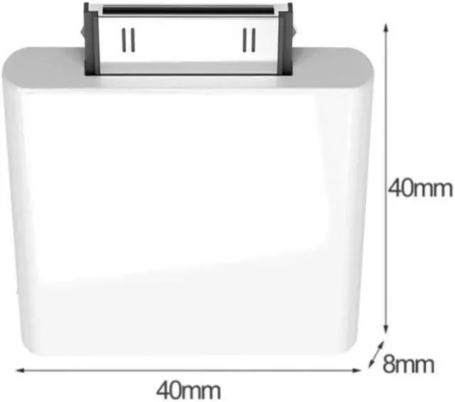 Alt view image 2 of 3 - 30 Pin Bluetooth 4.0 Audio Transmitter For Ipod Mini Ipod Classic Ipod Nano Touch (White)