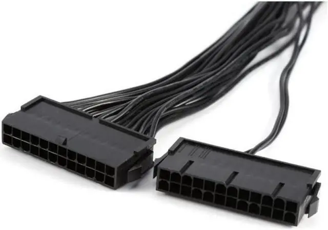 Alt view image 3 of 6 - 24 pin power supply 1/2 extension cable ATX power supply motherboard 24PIN to 24pin/20pin motherboard