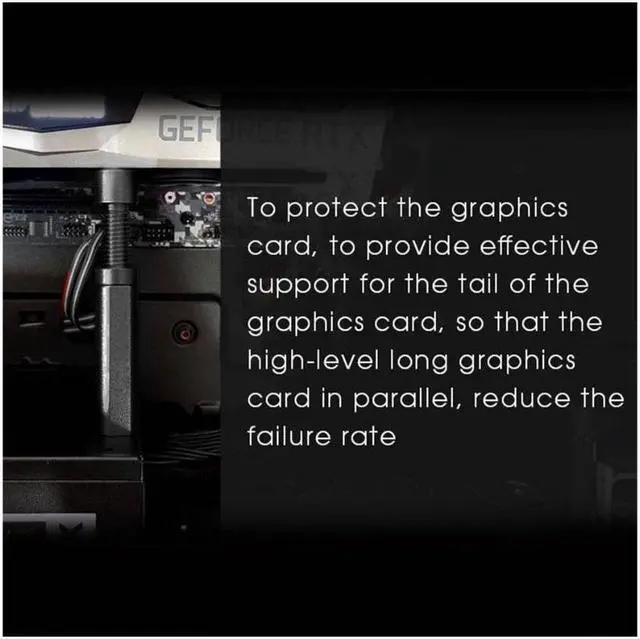 Alt view image 4 of 5 - Graphics Card GPU Brace Support Adjustable Aluminum Alloy Video Card Sag Holder Bracket Jack Desktop PC Case Accessories