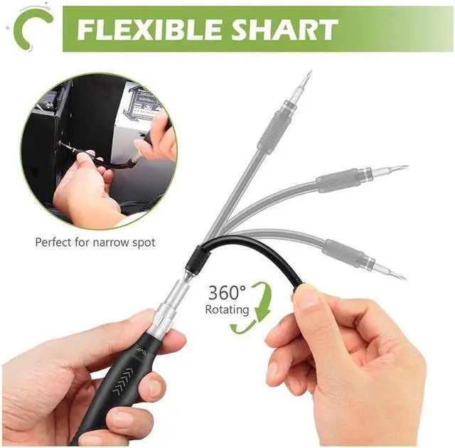 Alt view image 4 of 7 - PC Repair Tools Screwdriver Set, 145 in 1 Precision Screwdriver Set with 132 Screwdriver Bits, Magnetic Repair Tool Kit with Portable Case for Smartphones, MacBooks, Laptops, Watches