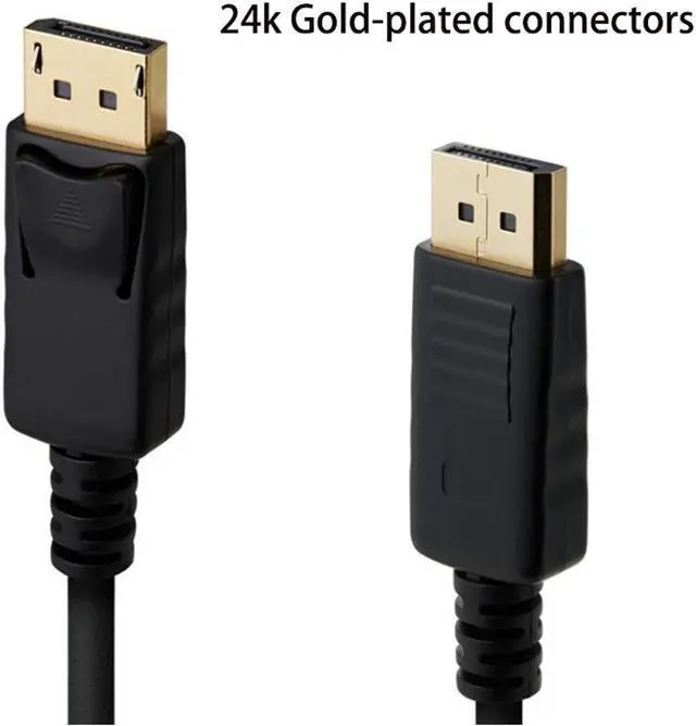 Alt view image 2 of 5 - DP to DP 4K high-definition cable Displayport cable male to male computer connection cable DP to DP cable high-definition cable(3.3 ft)