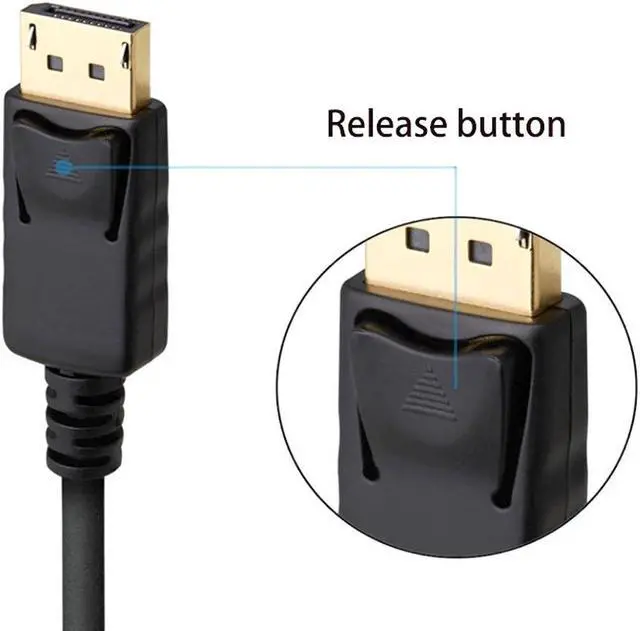 Alt view image 4 of 5 - DP to DP 4K high-definition cable Displayport cable male to male computer connection cable DP to DP cable high-definition cable(3.3 ft)